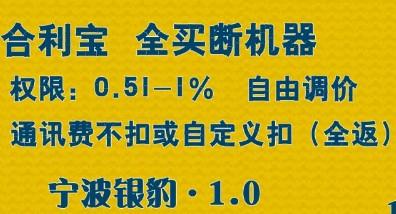 寧波銀豹合利寶核心機(jī)構(gòu)，寧波銀豹全買斷合利寶